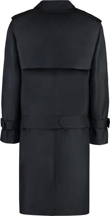Burberry Mens Trench Coat Black Polyester Raincoats