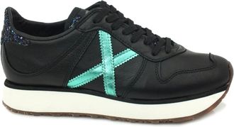 Munich Schoenen, Dames, Zwart, 39 EU, Leer, Sneakers