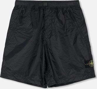 Stone Island Mens S0163 Zip Pocket Shorts Black - Navy - Size: 32/36