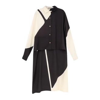 Alberta Ferretti Herenjurk - Dames - Shirt Kleedjes - Zwart - XS - Kleedjes