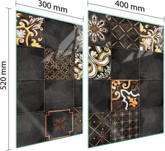 OEM Placa Protectora De Vidrio Para Estufa 70x52 Mosaico