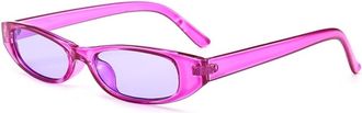 Generic Small Frame Womens Outdoor Sunglasses Commuting And Vacation Mens Beach Sun Glasses(Pink)