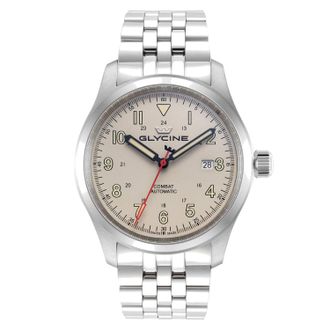 Glycine Combat Field Automatic Beige Dial Mens Watch GL0578