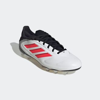 adidas Fussballschuh ADIDAS PERFORMANCE COPA PURE 3 PRO FG, Damen, Gr. 41, weiss (cloud wei&szlig;, lucid rot, core schwarz), Leder, Synthetik, Schuhe Fussballschu