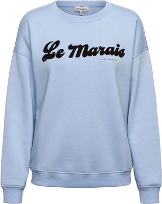 &Co Woman Le Marais Sweater - Dames - Sweatshirts - Blauw - L - Katoen - Hoodies & sweatvesten