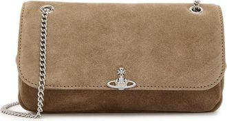 Vivienne Westwood Chain Suede Shoulder bag - Brown - One Size