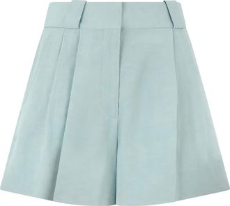 Blaz&eacute; Milano Short Skirts, female, Blue, Size: XS Pleated Mini Skirt