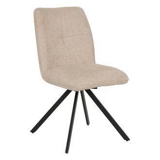 Atmosphera Silla Giratoria Gira H.88 Cm, Color Beige - Atmosphera Cr&eacute;ateur DInt&eacute;rieur
