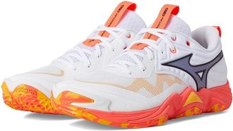 Mizuno Wave Momentum 4 Elite Cross Training Shoes White/Fiery Coral : Mens 15 Medium, Synthetic