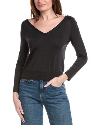 Akris Silk-Blend Solid Top