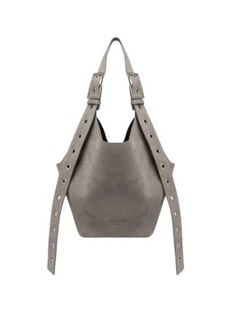 Dondup Dusty Gray Small Hobo Bag