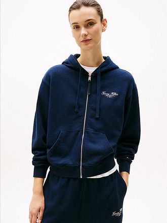Tommy Hilfiger Sudadera con capucha, cremallera y logo