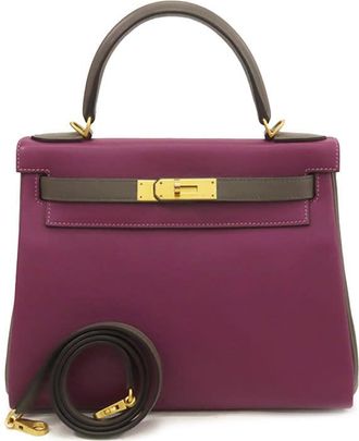 Herm&egrave;s Pre-owned Hermes Special Order Evercolor Kelly II Retourne 28 CHT406