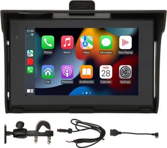 OEM Radio Para Motocicleta De 5 Pulgadas, Pantalla T&aacute;ctil Hd Ips, Compatible Con Android Auto, Carplay, Bluetooth Dual, Mirror Link, Reproductor Mp5