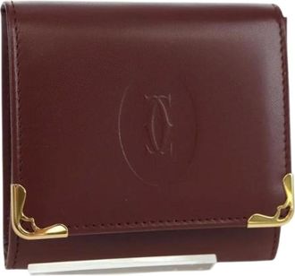 Cartier Pre-owned Wallets, female, Red, Size: ONE SIZE Pre-owned Vintage Coin Purse