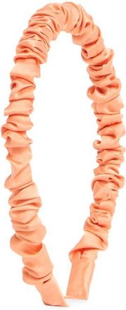 L. Erickson Sina Ruched Headband in Melon at Nordstrom