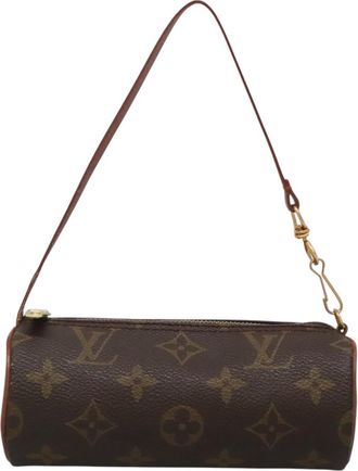 Louis Vuitton Papillon Brown Canvas Clutch Bag (Pre-Owned)