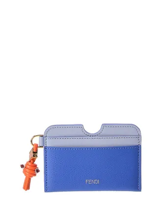 Fendi Fendi Ff Diamond Leather Card Case