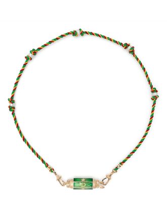 Marie Lichtenberg 14kt yellow gold Baby Locket diamond necklace