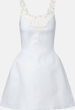 Shushu/Tong Ruffled linen minidress