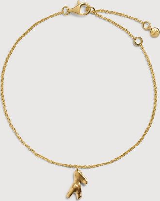 Monica Vinader Gold Fragments Coral Chain Bracelet