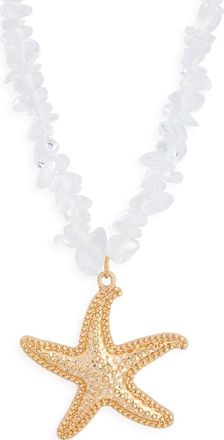 BP. Starfish Pendant Necklace in Gold at Nordstrom
