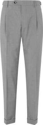 Berwich Retro Broek - Heren - Nette broeken - Grijs - 2XL - Leer - Broeken