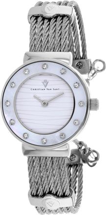 Christian Van Sant Womens Cavo Silver Round 28mm