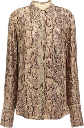 Dries Van Noten Dames, Blouses & Shirts, Roze, Maat: XS Viscose