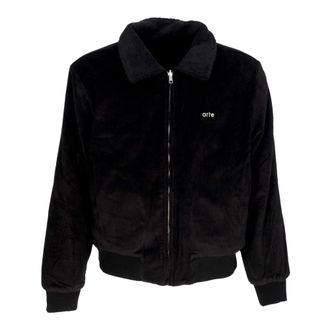 Arte Omkeerbare Sherpa Jas Zwart - Heren - Bomber jackets - Zwart - XL - Katoen - Jassen