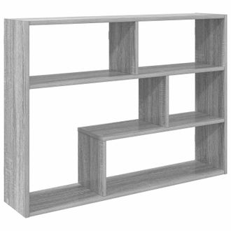 vidaXL Estante De Pared Montada En La Pared Sonoma Gris Vidaxl