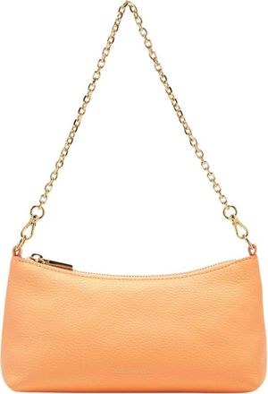 Coccinelle Aura Schoudertas - Dames - Schoudertassen - Oranje - ONE Size - Leer - Tassen