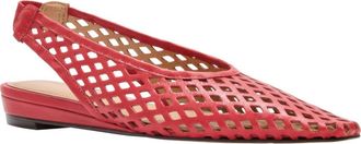Andr&eacute; Assous Brielle Pointed Toe Slingback Flat in Scarlet at Nordstrom, Size 6.5