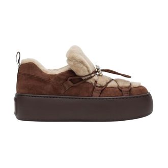 Roger Vivier Viv Up Snow Lace-Up Fur - - Shoes - Donna - Marrone - 36 EU