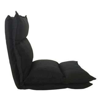 Mobili Rebecca Mobili Rebecca - Rebecca Mobili Sill&oacute;n Meditaci&oacute;n Futon Negra Poli&eacute;ster Plegable 70x56x70