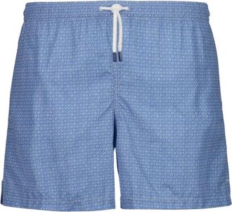 Fedeli Blauwe Airstop Stempel Zwemshorts - Heren - Strandmode - Blauw - 2XL - Polyester - Badmode