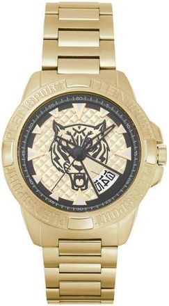 Plein Sport Touchdown Bracelet Watch, 44mm in Yellow Gold at Nordstrom Rack