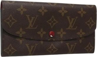 Louis Vuitton Pre-owned Wallets, female, Brown, Size: ONE SIZE Pre-owned Emilie wallet