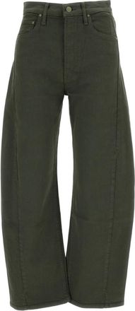 Mother Green Relaxed High Rise Jeans