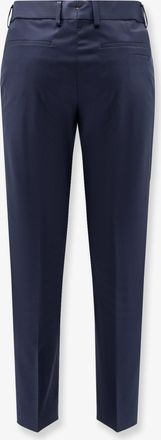 HUGO BOSS Mens Trousers Cotton And Silk Blue