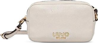Liu Jo Borsa a tracolla piccola con placca logo - Toni neutri