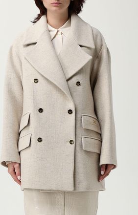 Elisabetta Franchi Caban doppiopetto Elisabetta Franchi in misto lana e seta