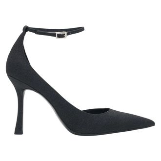 Estro & Luminara Pumps, female, Black, Size: 10 US High Stiletto Heels with Ankle Buckle