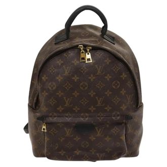 Louis Vuitton Palm Springs Monogram Canvas Brown Canvas Backpack Bag (Pre-Owned)