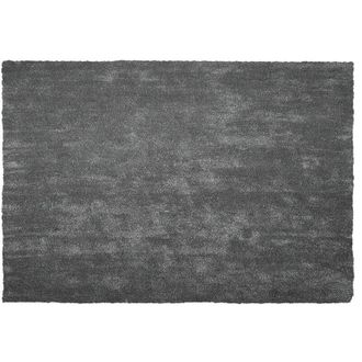 Beliani Shaggy Rug DEMRE Dark Grey 140 x 200 cm