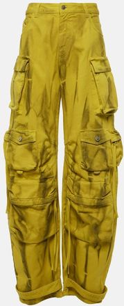 The Attico Fern mid-rise cargo jeans