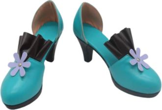 Generic Womens Anime Cosplay Shoes for Viviana Fancy Stage Performance Props Boots Custom Made Halloween Christma Comic Con (Green,10.5)