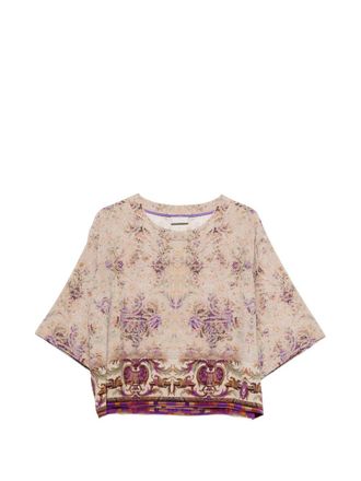 Pierre-Louis Mascia Pierre Louis Mascia Womens Printed Silk Blouse