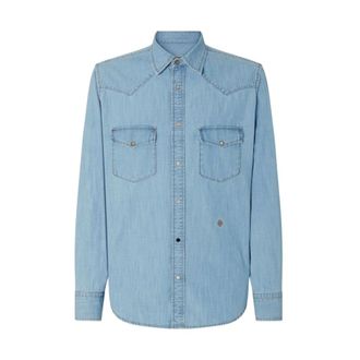 Jacob Cohen Denim Shirts, male, Blue, Size: L Premium Denim Western Shirt