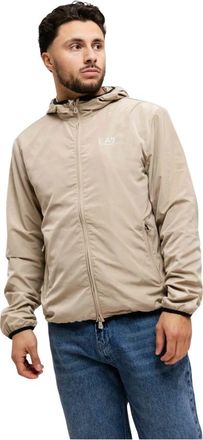 Emporio Armani 8Npb 22 Windbreaker - Heren - Zomerjassen - Beige - S - Polyester - Jassen